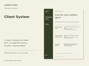 Landscaping & Lawn Care Client System