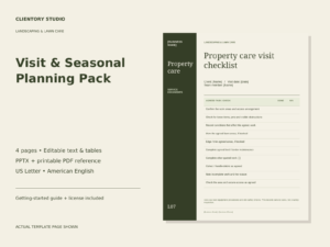 Landscaping Visit & Seasonal Planning Pack