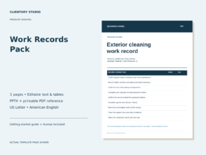 640-modern-v3-overview Pressure Washing Work Records Pack