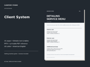 Auto Detailing Client System