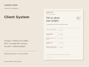 Contractors & Remodelers Client System