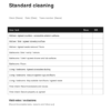 Standard residential cleaning checklist preview